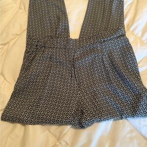 H&M Black and White Patterned Pants